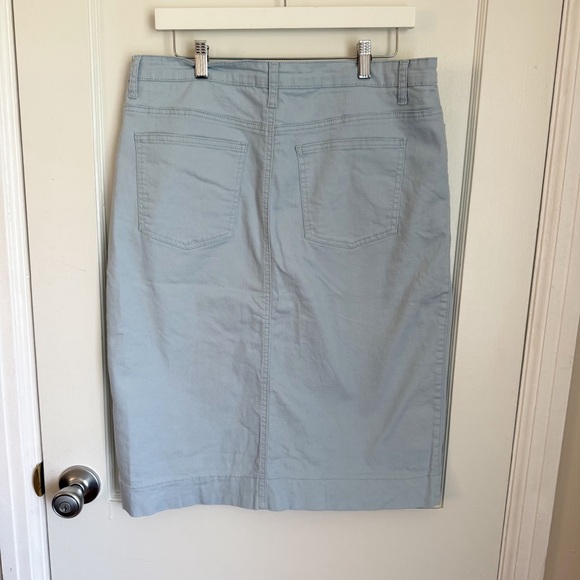 Jade Mackenzie Apparel Blue Knee-Length Pencil Skirt - Picture 6 of 7